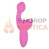 Vibrador estimulador punto g con masejador de clitoris y carga USB